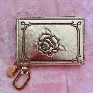 Disney Metallic Gold Rose Wallet